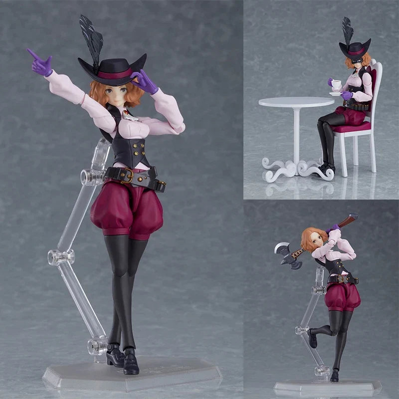 Max Factory Original Figma Series Persona 5 Rain Palace Lotus Wise Leaf Anime Mobile Model Handmade Accessories Toy Gifts
