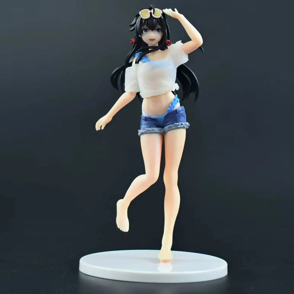 20cm Anime My Youth Romantic Comedy Is Wrong, As I Expected Figure Yukinoshita Yukino swimsuit Model Dolls Desk Decorations