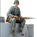 1/16 WWII Infanterie, Stehende Pose, Modellfigur Soldat aus Resin, Militärthemen 2. Weltkrieg, Unmontierter und unbemalter Bausatz