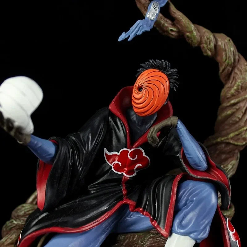32cm Akatsuki Tobi Uchiha Obito NARUTO Animation Peripherals PVC Model Large Statue Ornaments Collection Figure Cool Craft Toy