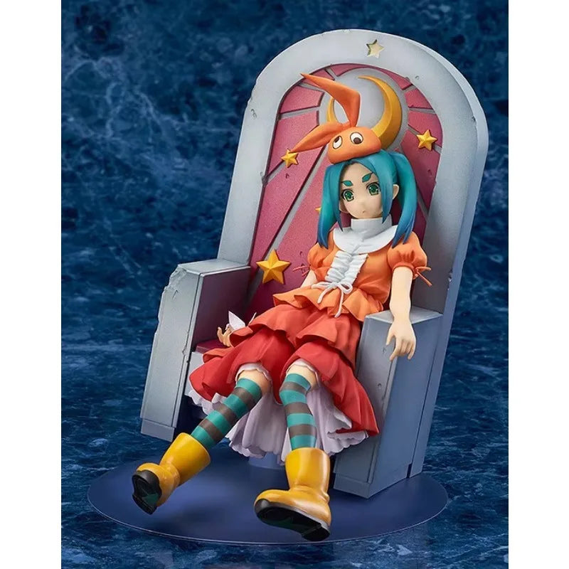 100% Original:Bakemonogatari Ononoki Yotsugi throne 18cm PVC Action Figure Anime Figure Model Toys Figure Collection Doll Gift