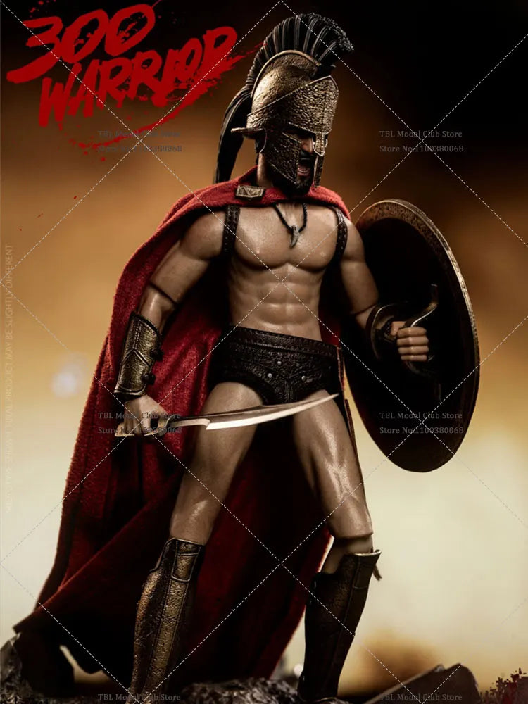 HHMODEL HH18065 1/12 Scale Male Soldier Spartan 300 Warrior Clothes With Spear Shield Full Set 6'' Action Figure Doll