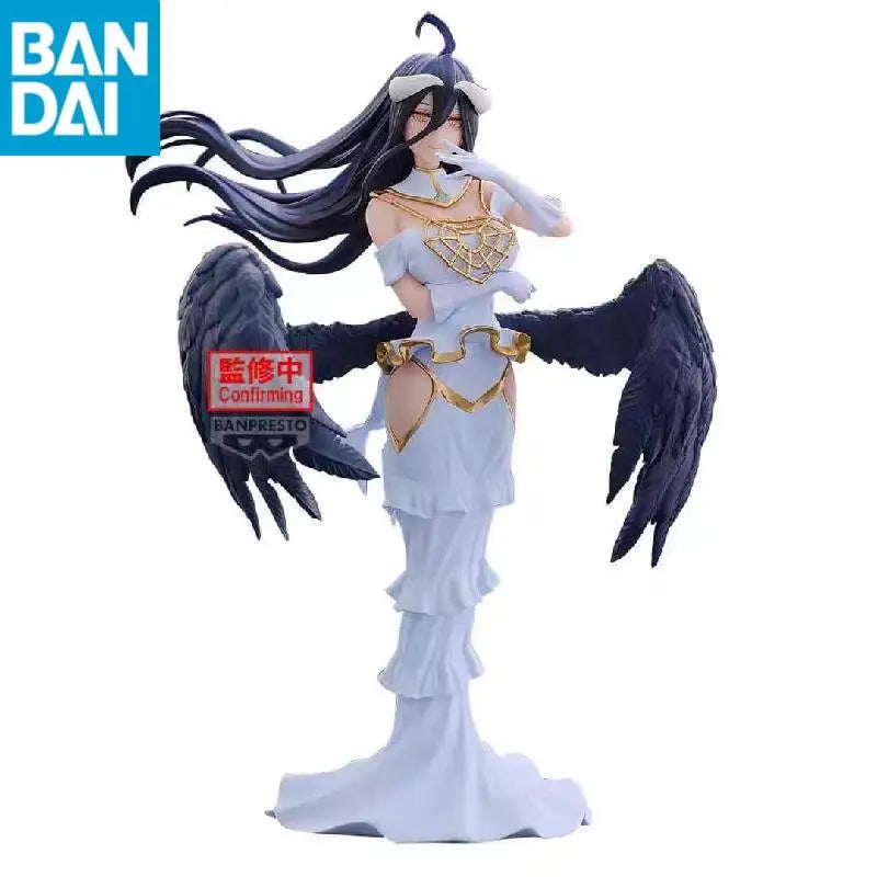 In Stock Original BANDAI NAMCO BANPRESTO OVERLORD Albedo Ainz Ooal Gown PVC Anime Figure Model Genuine Collector Figurine Toy