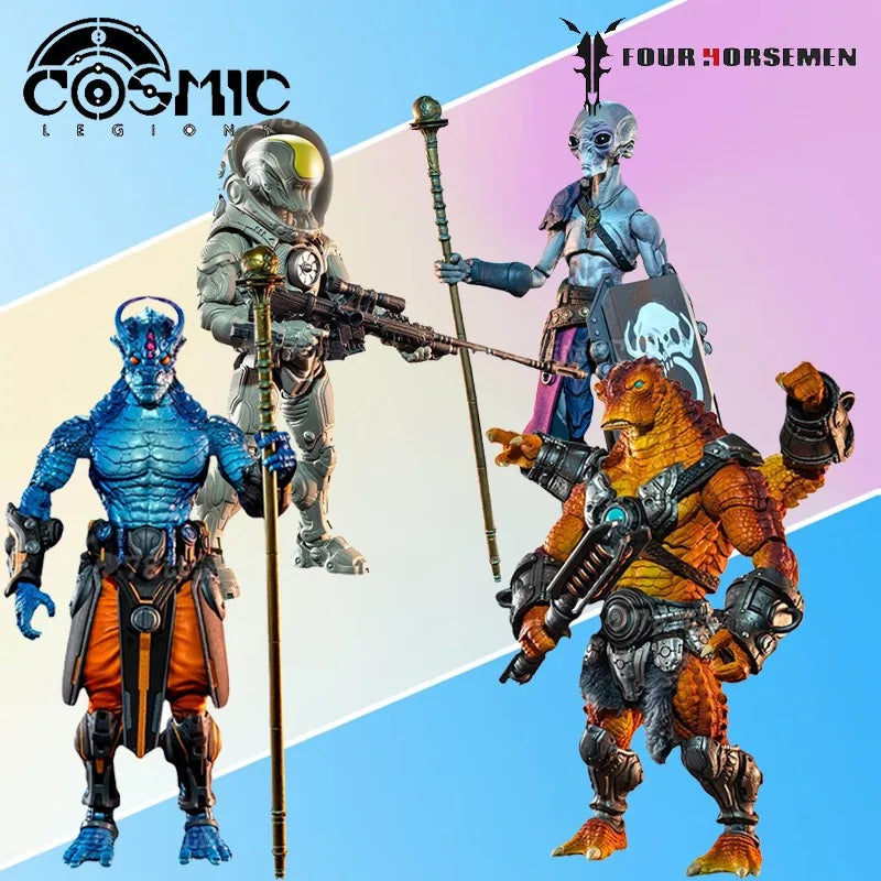 Four Horsemen Studios Genuine  Cosmic Legions Series T. U.5. C.C. Sentry，Kragna，Aius Sepetian Finished Product Movable Model