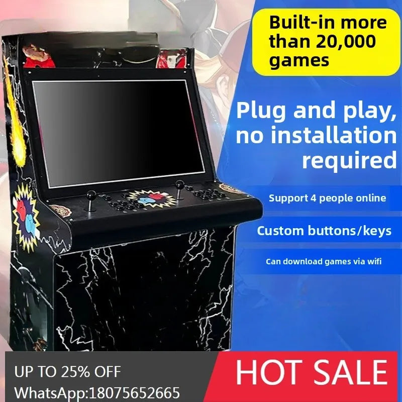 SGF Arcade Coin Operated Large 97 Retro Street Fighter Two-Player Desktop Joystick Home Use
