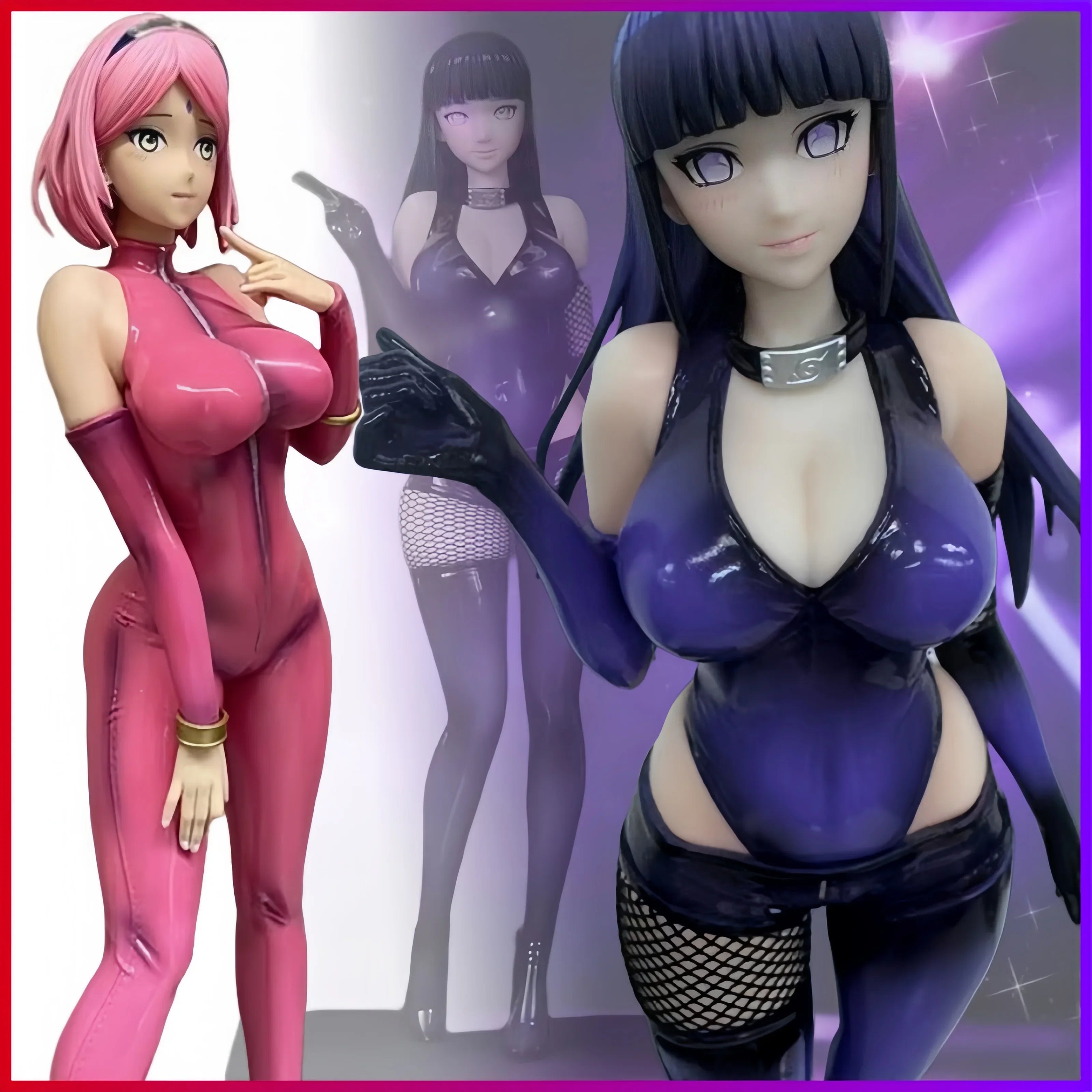 30cm  Anime Figure Hyuuga Hinata Action Figures Pvc Sexy Girl Statue Collection Decoration Desk Model Birthday Toys Gifts