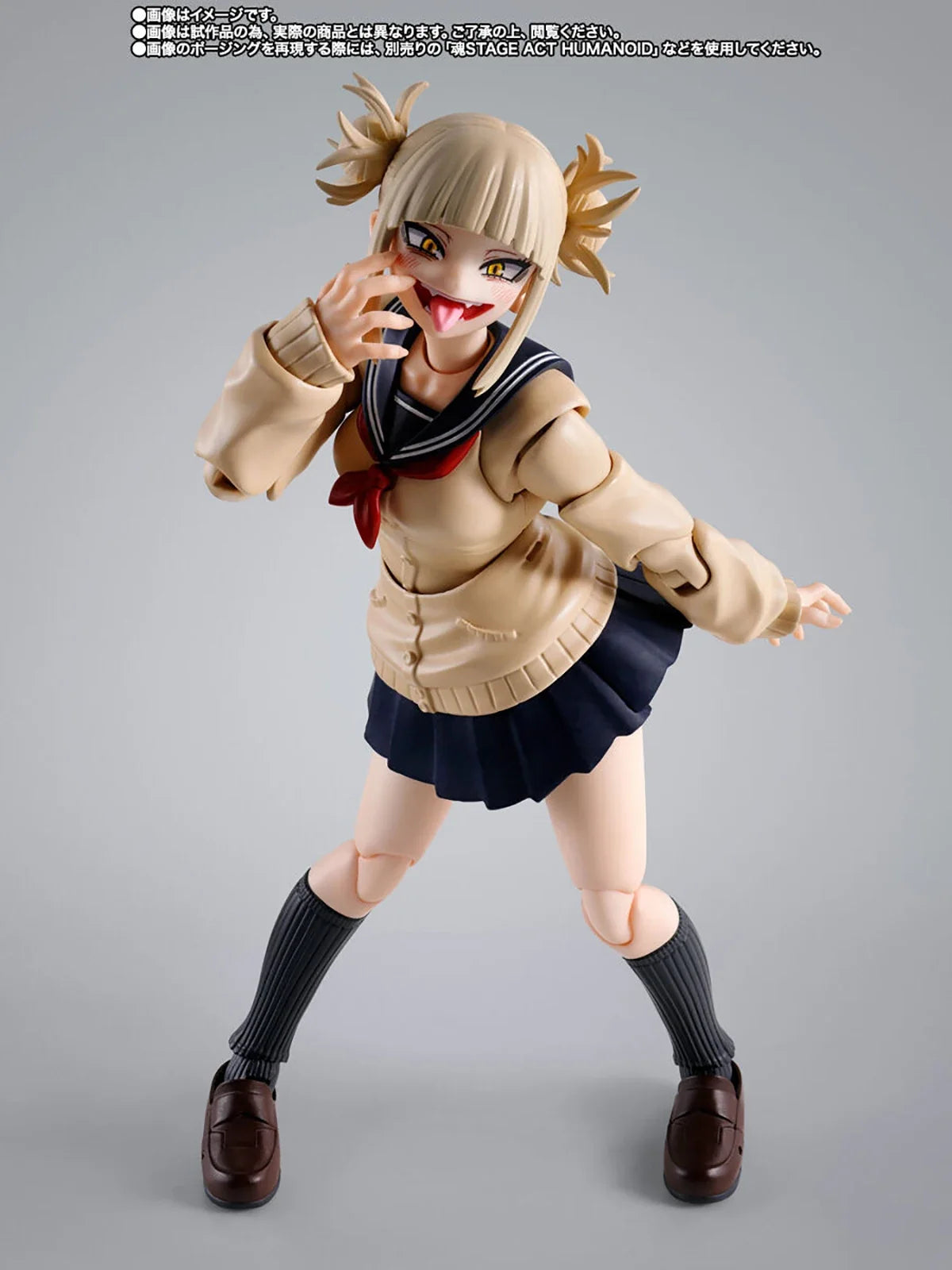 Original Genuine BANDAI Action/Dolls S.H.Figuarts Boku No Hero Academia Toga Himiko H=130mm Anime Action Model Figure Toy Gift