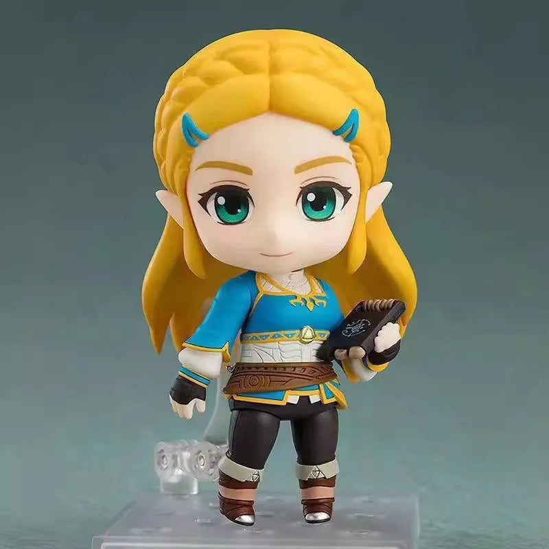 10cm Game Breath Of The Wild Princess Zelda With Horse Cute Anime Figure Anime Toys PVC Collection Model Doll Gifts 1212