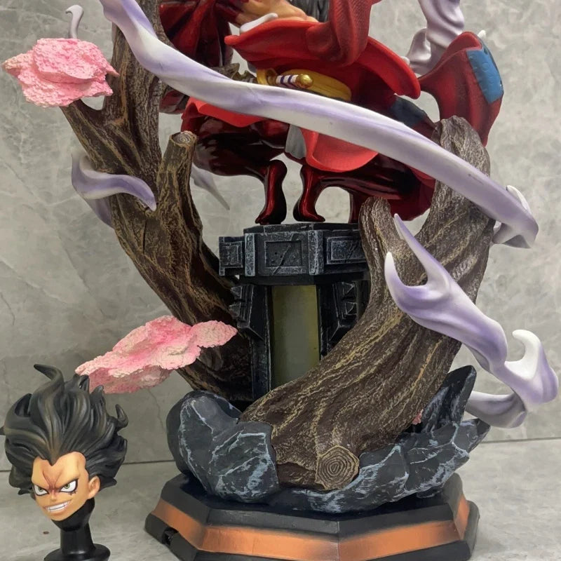 40cm New ONE PIECE Anime Figure Monkey D. Luffy Peripherals PVC Model Glow Scene Statue Decoration Ornaments Birthday Gifts Toys