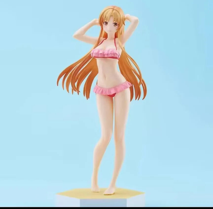 lowest price Japanese original anime figure Yuuki Asuna swimsuit ver  action figure collectible model toys for boys
