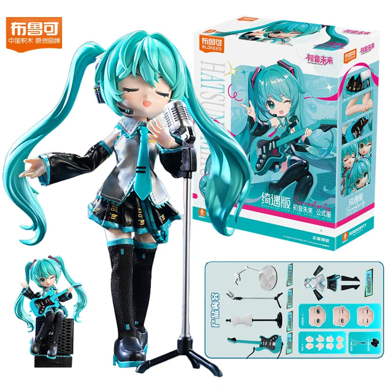 Blokees Hatsune Miku Action Figure Sakura Miku Pantastics Figurine Miracle Edition Assembled Toy Gift