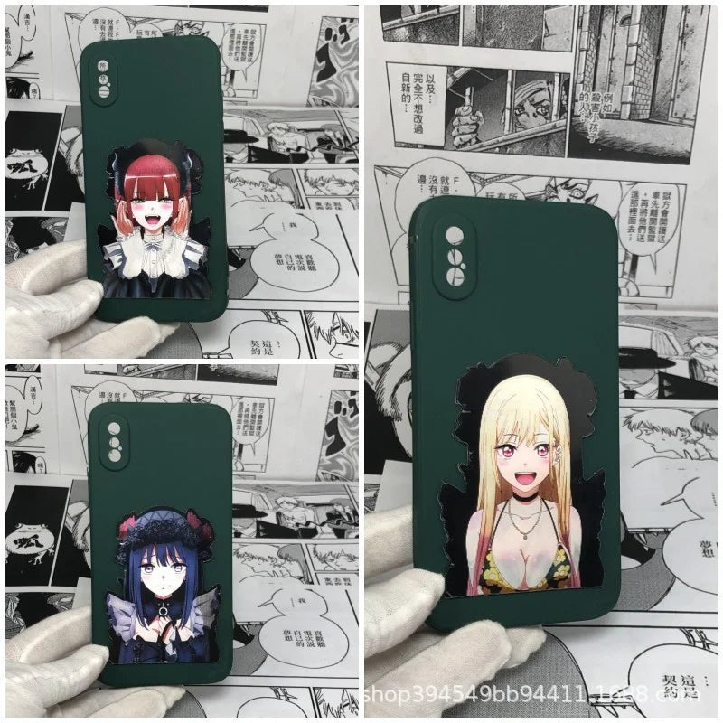 3D Kitagawa Marin Anime Sticker Wallpaper My Dress Up Darling Change Lenticular Collection Holography Motion Car Wall Stickers