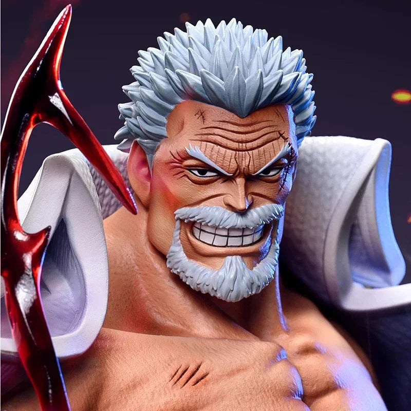 Anime Iron Fist Monkey D Garp Action Figures Cape Heroes One Piece Figures PVC Collection Statue Model Toys Decoration Gifts