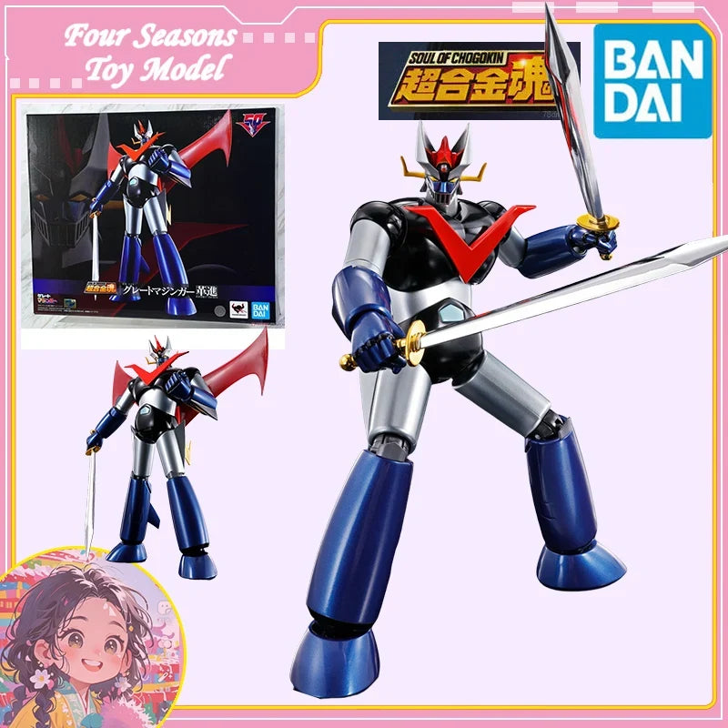 Fast Shipping Bandai Anime SOUL OF CHOGOKIN GX-111 Large Mazinger -KAKUMEI SHINKA-Original Model Toy Action Figure Children Gift
