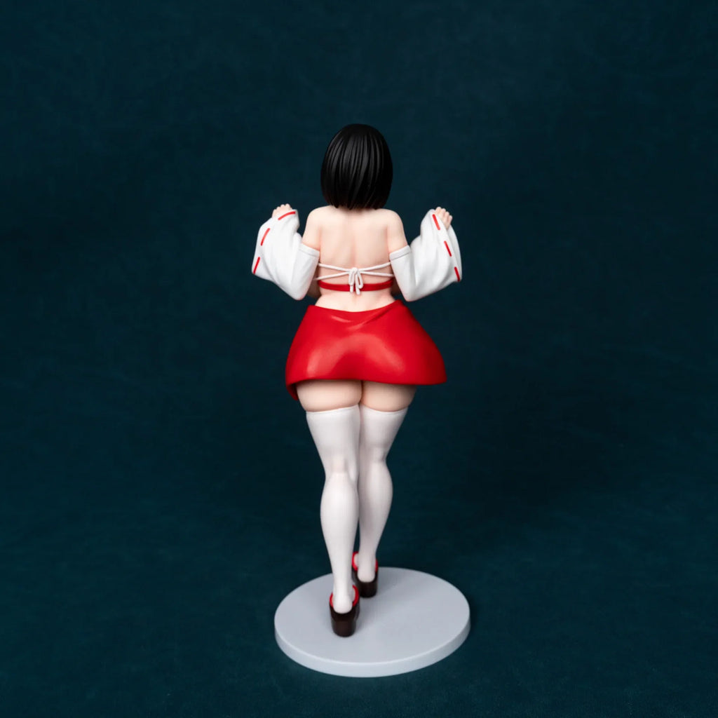 27cm KK Witch MIKO Plentiful Beautiful Girl GK Statue Anime Handmade Action Figures Desktop Case Decoration Ornament Gift