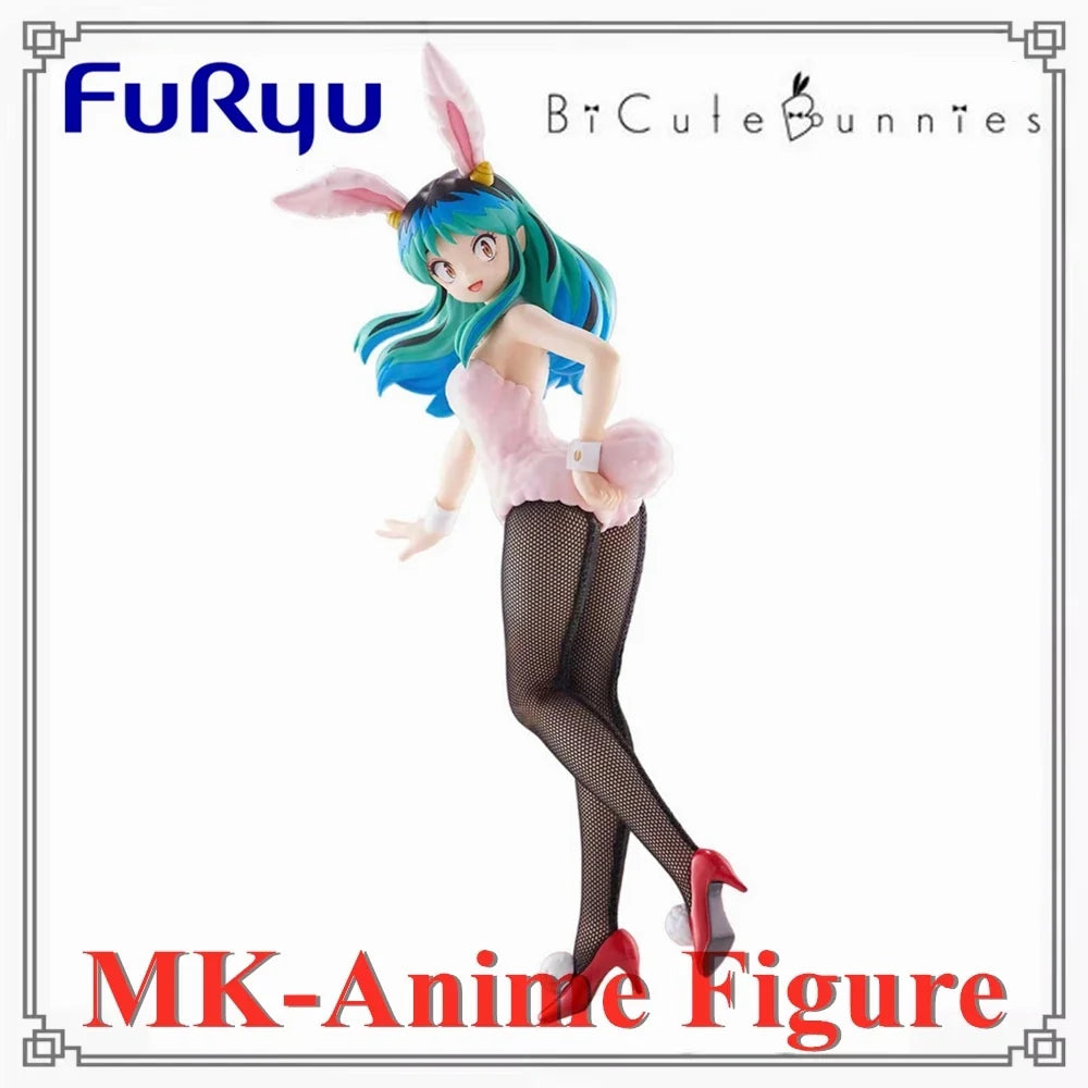 Original FuRyu BiCute Bunnies Urusei Yatsura 22cm Lum Ronnie Action Figurine PVC Toys Anime Figures Bandai