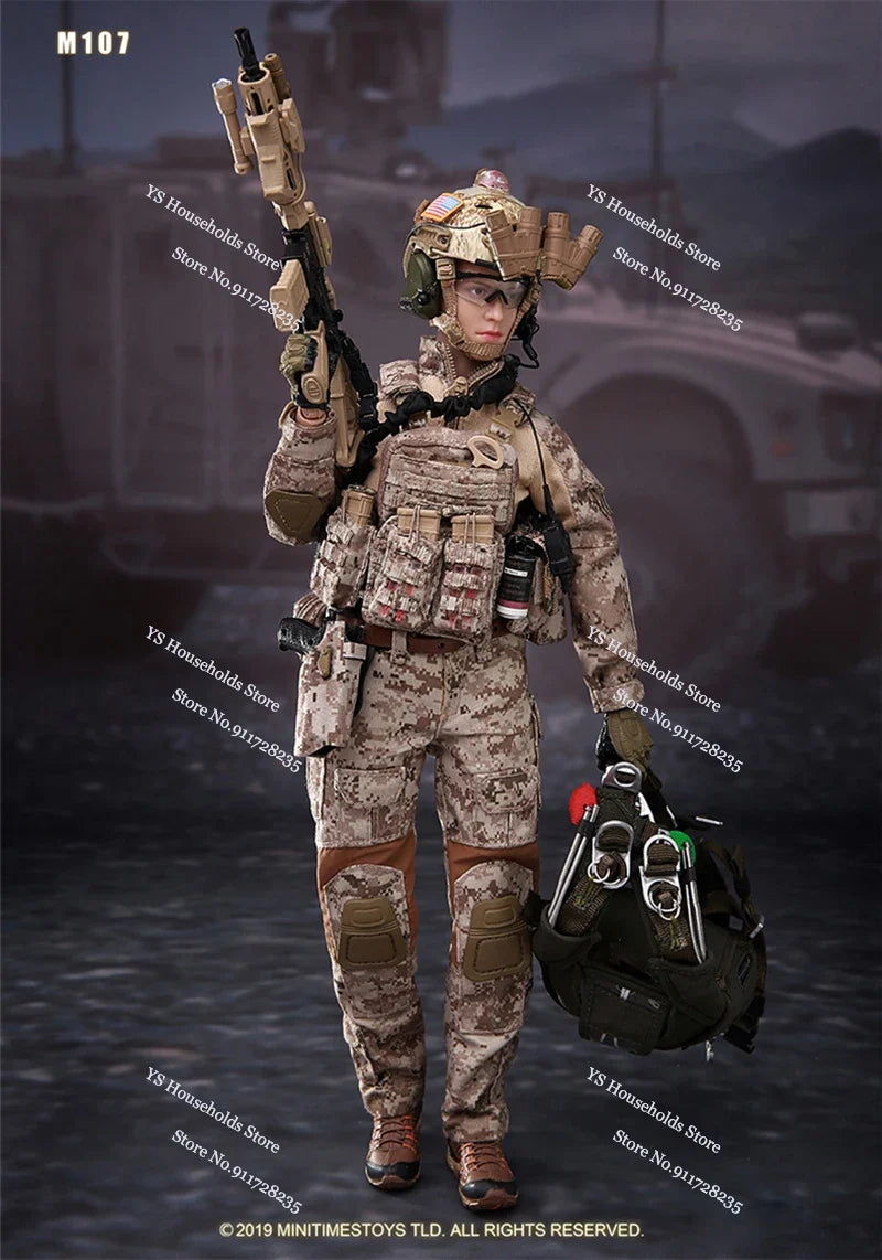 MINITIMES M017 1/6 Scale US Seal Navy Special Force Action Figure Camfoulage Cloth 12" Full Set  Female Soldeir Model Toys