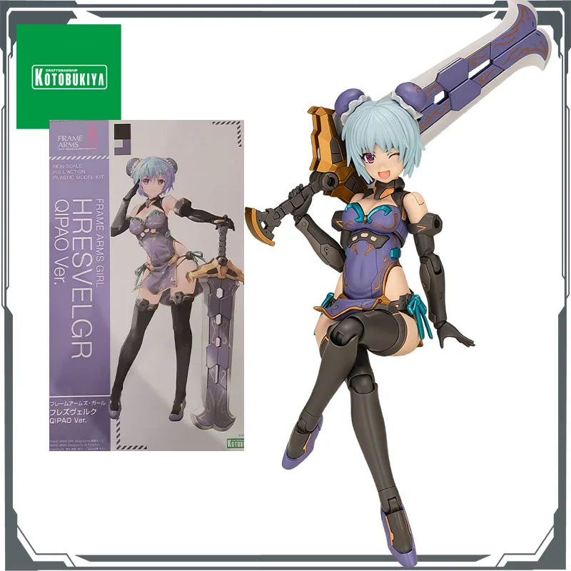 KOTOBUKIYA Original MODEL KIT Mecha Girl: Griffin Qipao 165mm Anime Action Figure Assembly Model Toys  Model Gifts for Boys