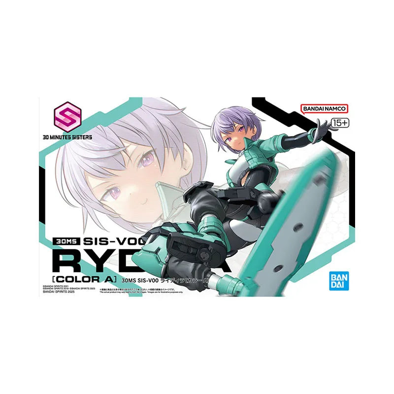 Bandai 30MS Model Kit Anime Figures SIS-V00 Rydira Color A Action Figure Building Kit Collectibles Model Toys For Boys Gift