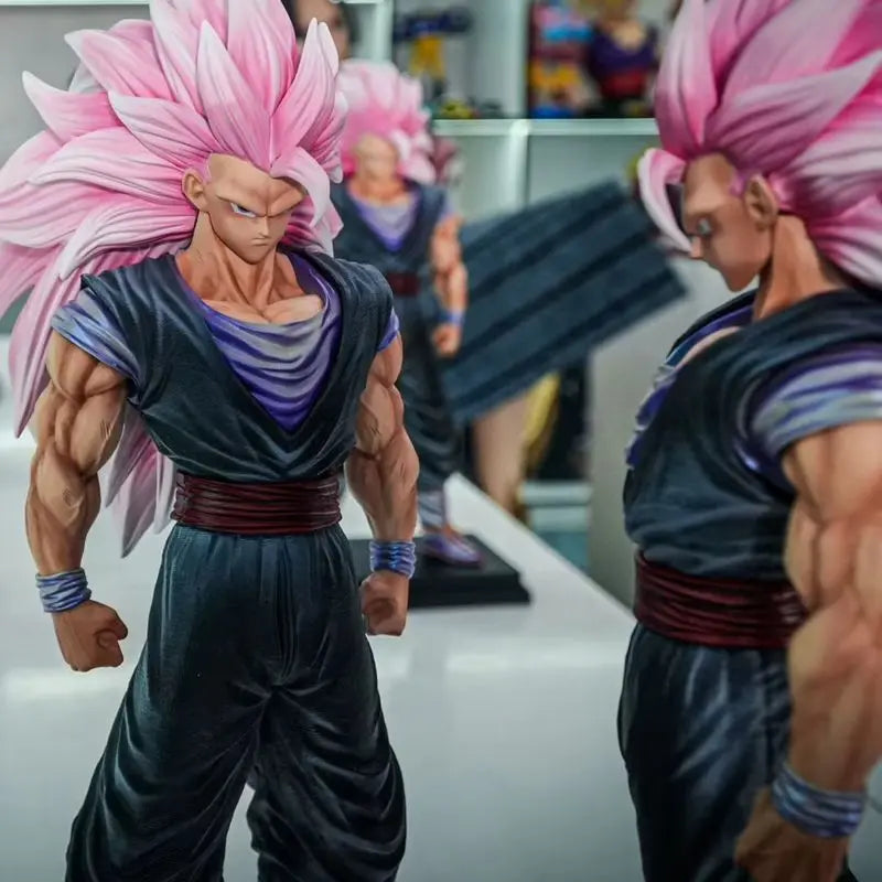 34cm Jt Super Saiyan 3 Goku Dragon Ball Action Figure Collectible Anime Model Statue Desktop Decoration Gift In 2 Colors