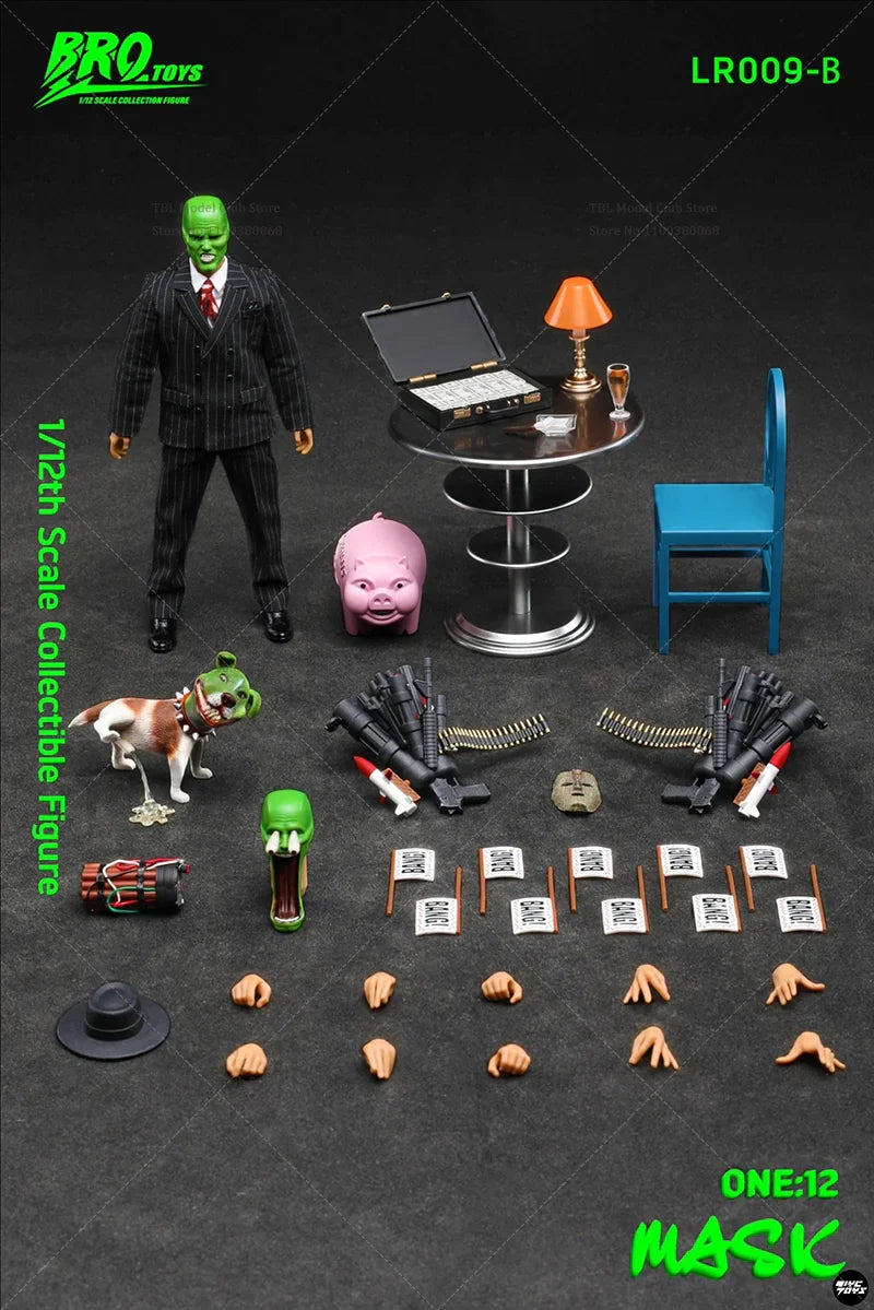 Auf Lager BROTOYS LR009 1/12 Mask Freak Stanley Magische Komödie Film 6-Zoll Komplettes Set Actionfigur Soldat Spielzeugsammlung