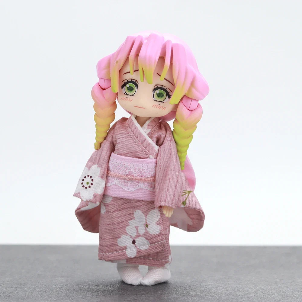 Demon Slayer OB11 Doll Mitsuri Kanroji Muichiro Tokito BJD Movable Joints Anime Figures Complete Full Set Anime Merchandise Toy