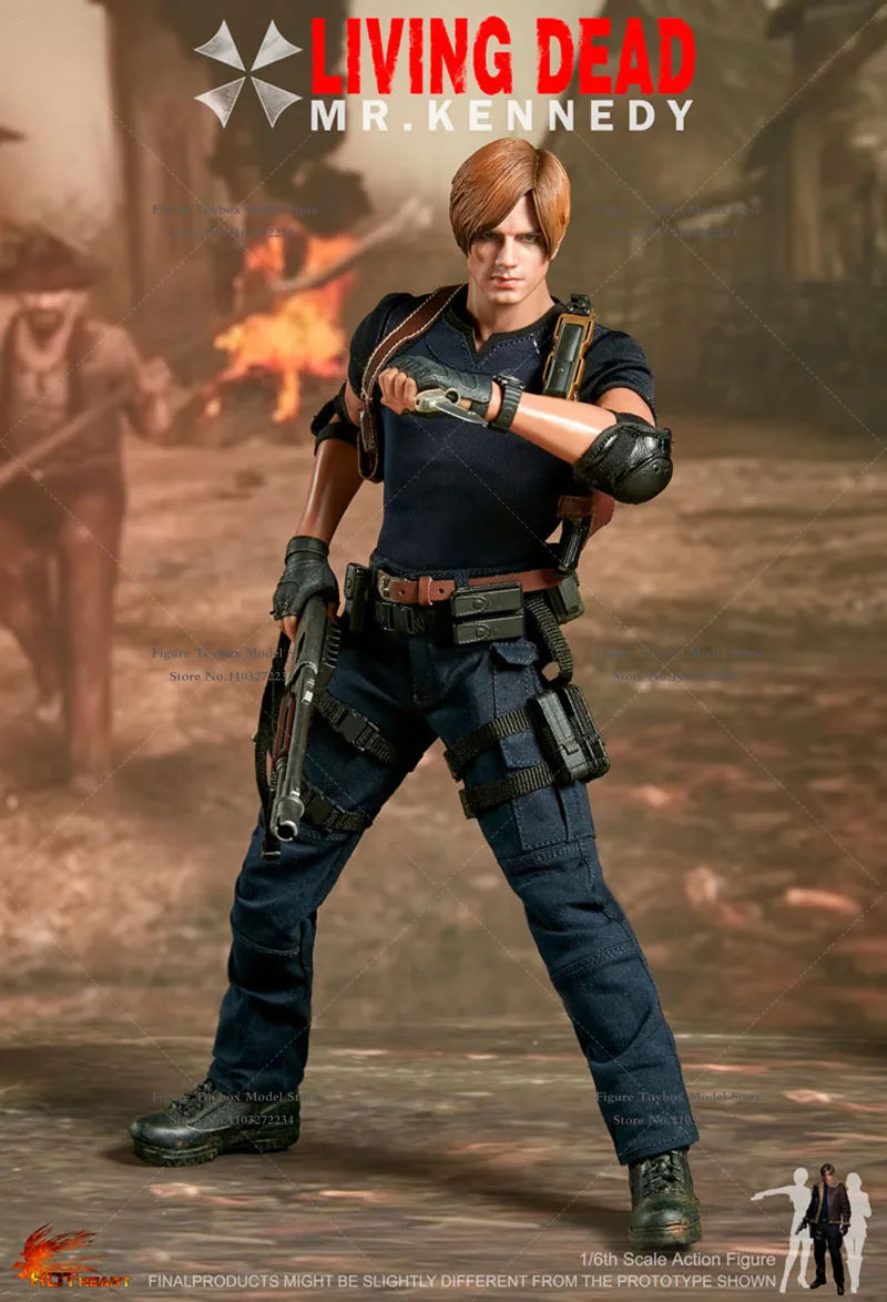In Stock Hot Heart 1/6 FD014 Mr.Kennedy Action Figure Brave Killer Leon Delicate 12" Full Set Figurine Collection Gift Toys