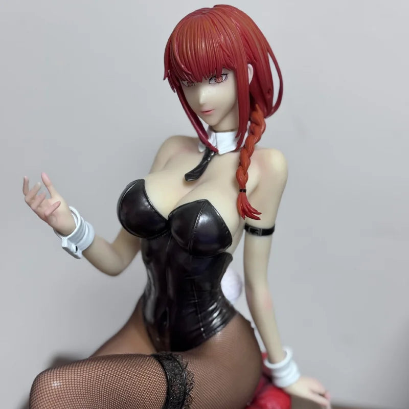 45cm New Chainsaw Man Control Devil Makima Bunny Girl PVC Figure Statue Model Toy
