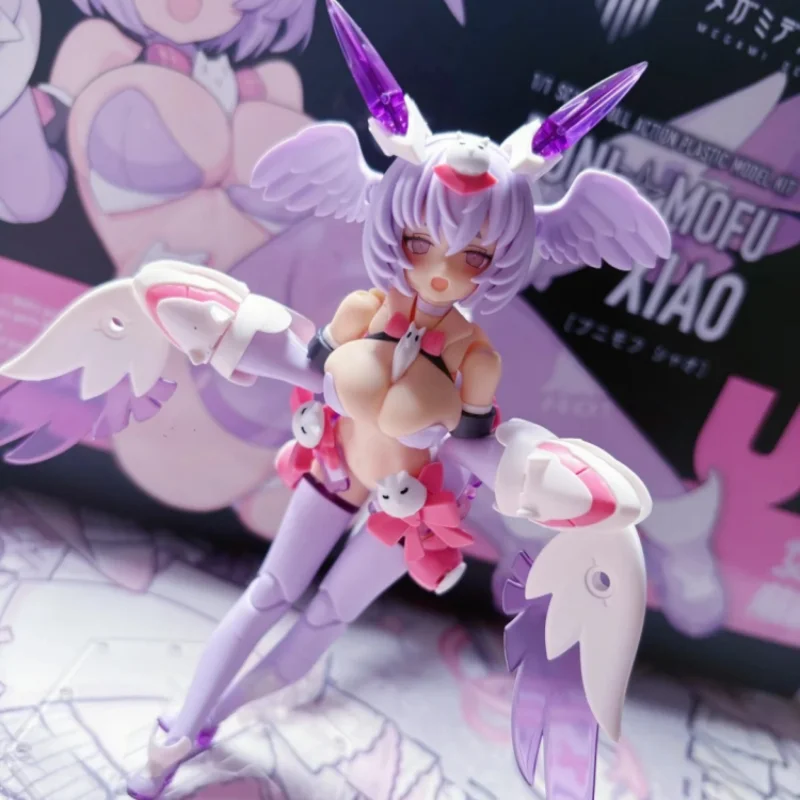 New In Stock Genuine Kotobukiya Megami Device Kp798 Puni☆Mofu Xiao Action Figure Ornament Toys Decoration Dolls Ornament Gift