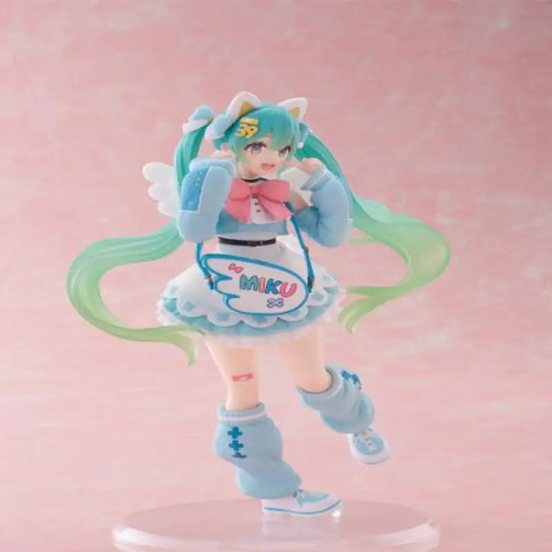 100% Genuine Taito Hatsune Miku Fantasy Hatsune Fashion Pvc Anime Figure Model Collector Desktop Ornament Toy Gift In Stock