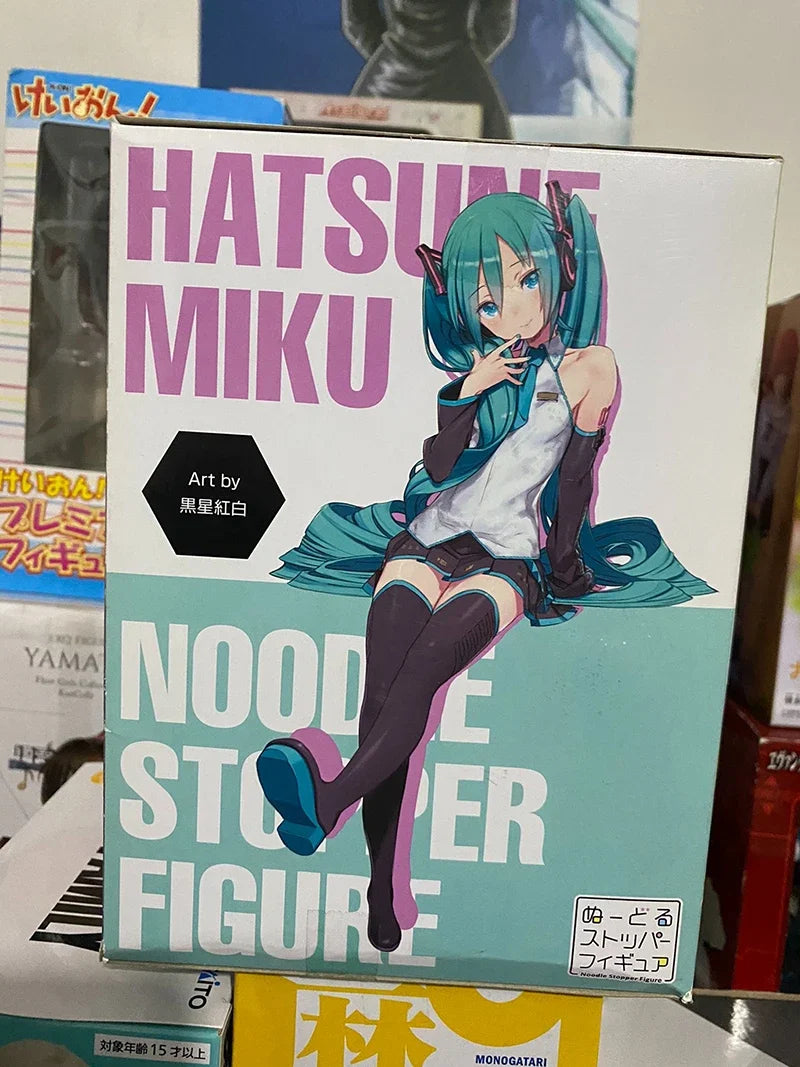 Kawaii FuRyu Noodle Stopper Hatsune Miku -GRANADA Ver.- PVC 14CM Anime Action Figures Model Collection Toy