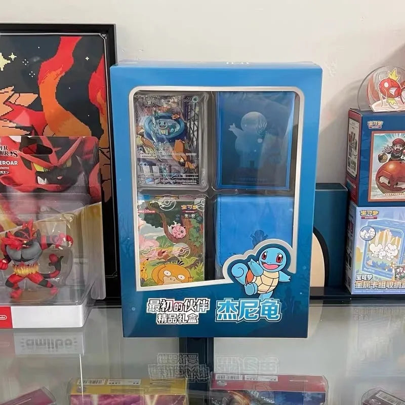 Genuine Pokémon Ptcg Card Trading Card First Partner Gift Box Chinese Version Charmander Squirtle Bulbasaur Game Card Collection