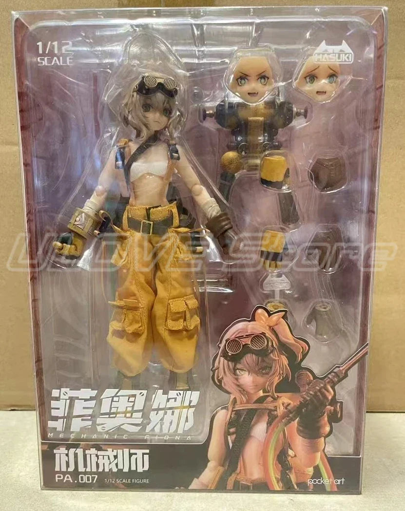 Auf Lager Original LYNXPULSE HASUKI Pocket Art PA007 Mechanikerin Fiona 1/12 Actionfigur Modell Spielzeug Geschenke