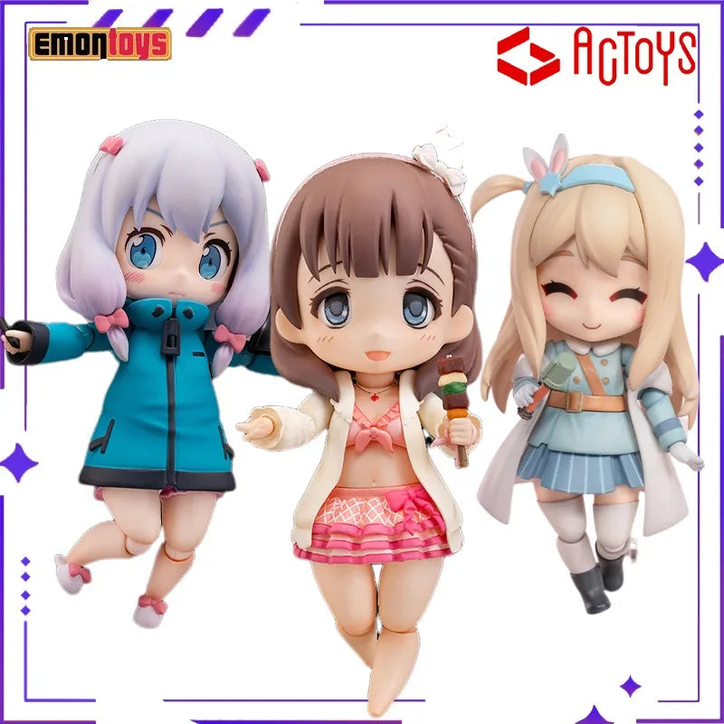 Emontoys Original FAI Mobile Series Erromanga Teacher and Izumi Mist Q-Version Humanoid Toy Model Ornament Exquisite Giftcollect