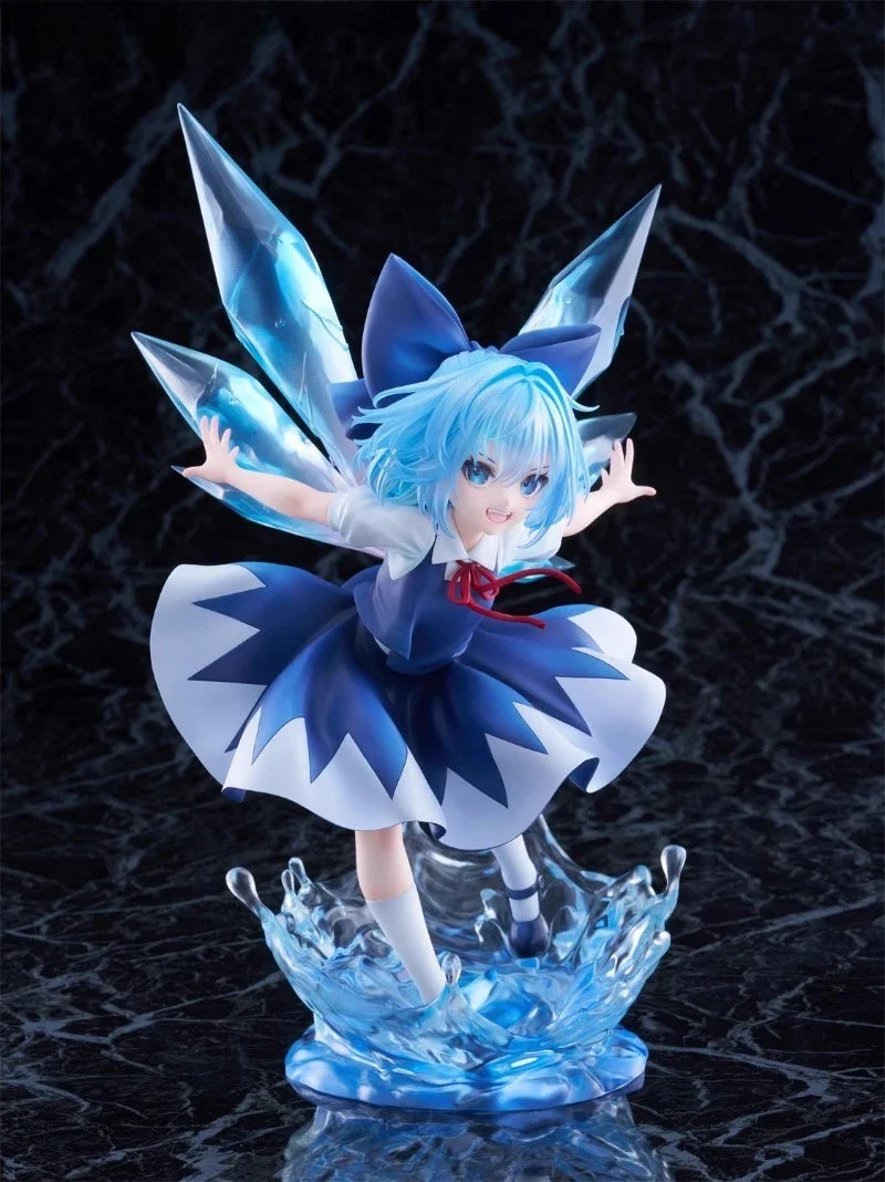 F NEX Original:Touhou Project Cirno Ice Elf 25cm PVC Action Figure Anime Figure Model Toys Figure Collection Doll Gift