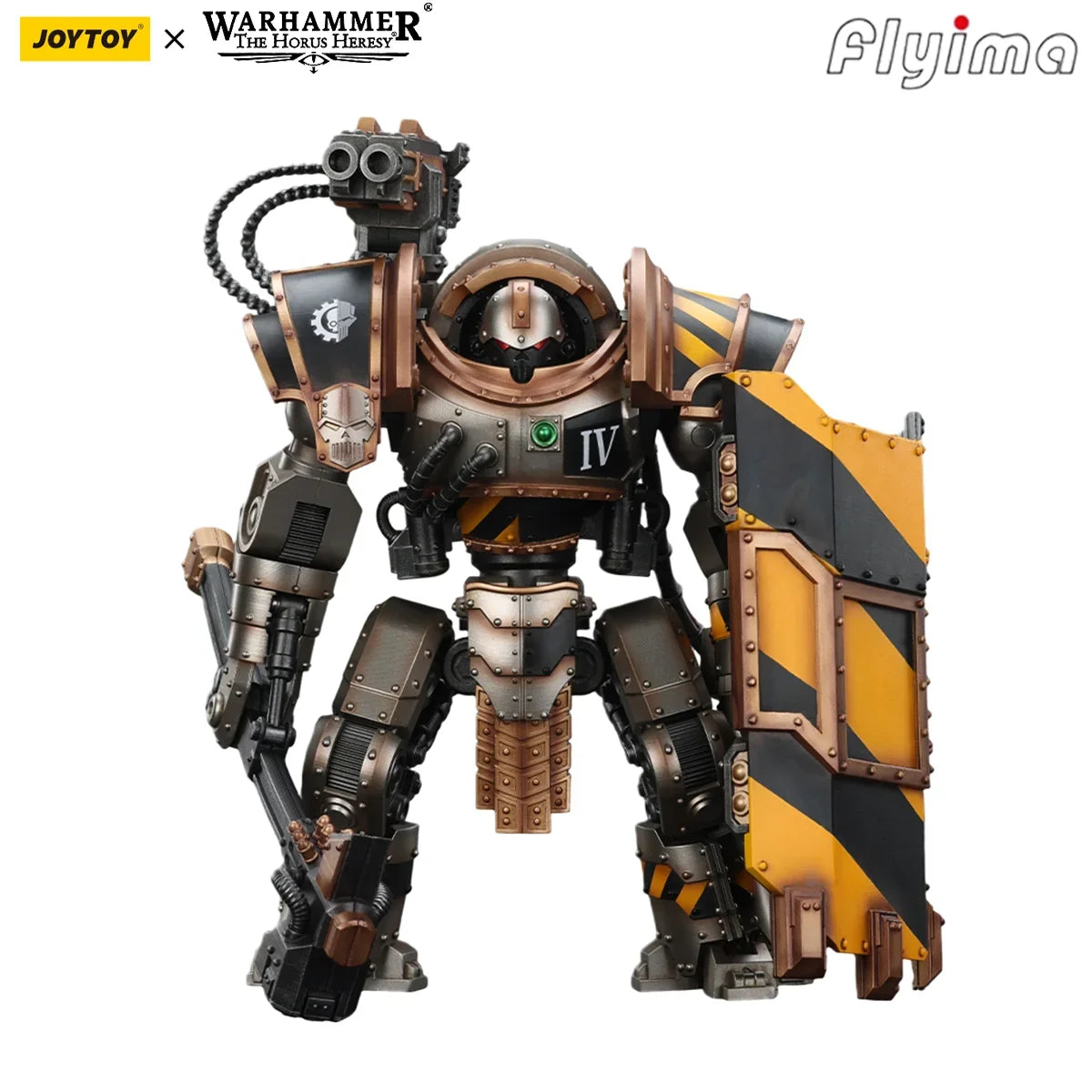 [Pre-order]JOYTOY Warhammer 30K 1/18 Action Figure Iron Warriors Iron Circle Domitar-Ferrum Class Battle-automata  Model