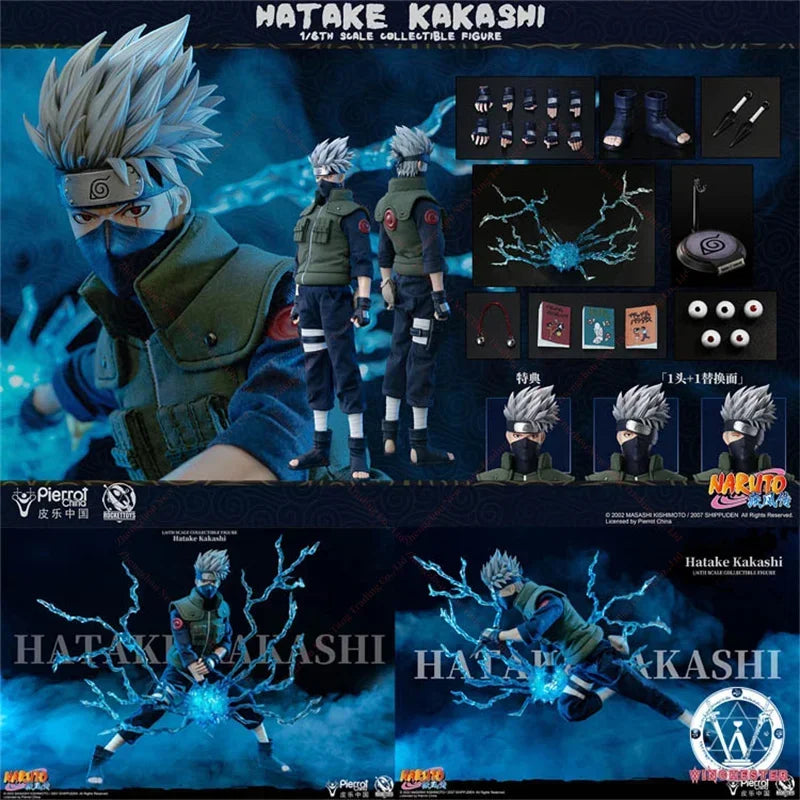 In Stock RocketToys Naruto ROC-004 Shippuden Hatake Kakashi 1/6 Scale Animation Model Action Figure Toy Collection Gift