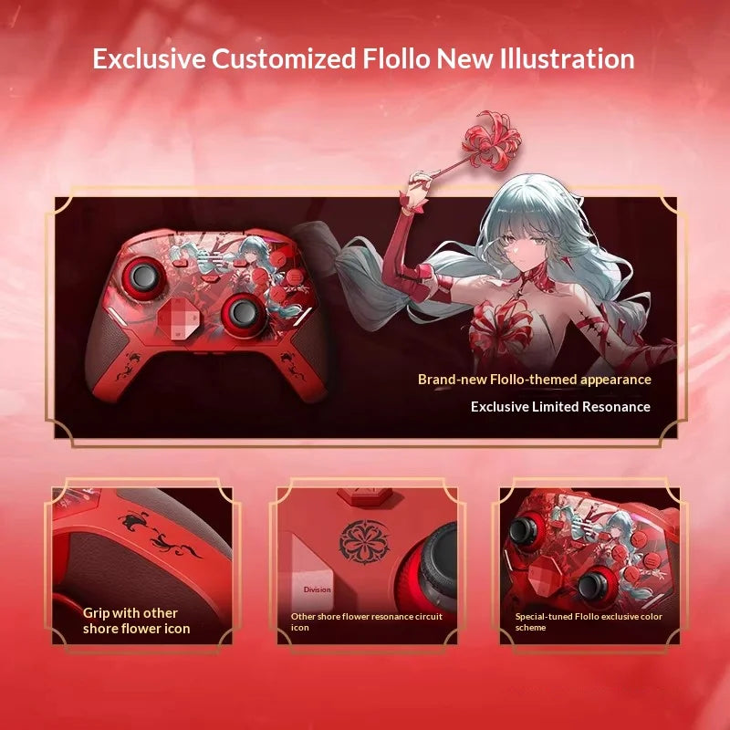 Wuthering Waves Cartethyia Phrolova Game Controller Wireless Bluetooth Tri-Mode Tmr Rocker Anime Game Switch Tablet Gamepad Gift