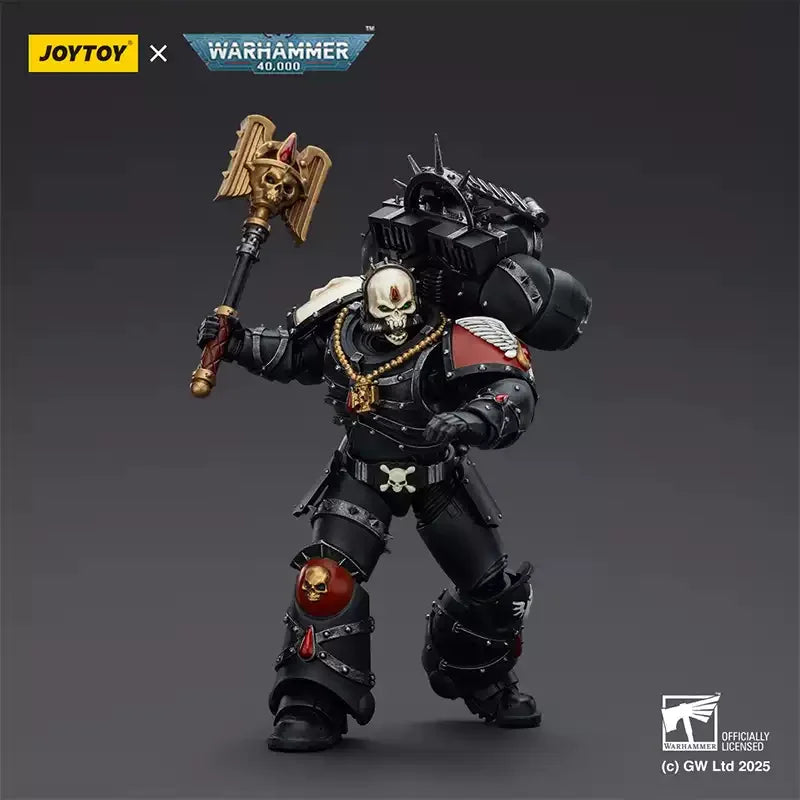 JOYTOY Warhammer 40K 1/18 Blood Angels Lemartes With Jump Pack,Blood Crozius and Absolver Bolt Pistol Soldier Action Figure Toys
