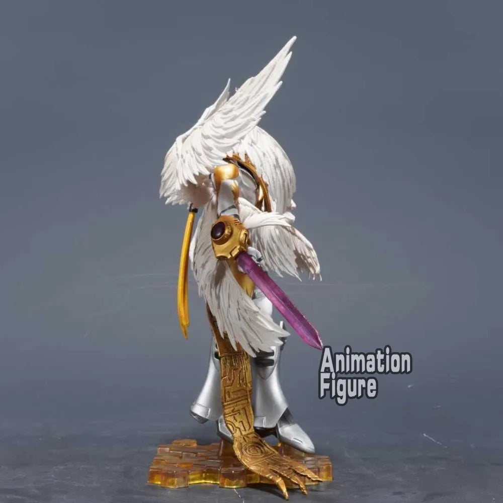 22cm/8.6in Anime Digimon Adventure Figure Holy Angemon Action Figures Pvc Collection Model Toys for Children Gifts