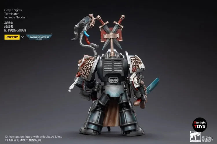 JOYTOY 1/18 Action Figure Warhammer 40K Grey Knights Terminator Incanus Neodan Model Toy Gift