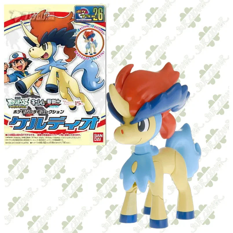 Bandai Original Pokémon Evolution Series Regular Edition Cobalion Virizion Keldeo Dark Kyurem Assembly Model Toys
