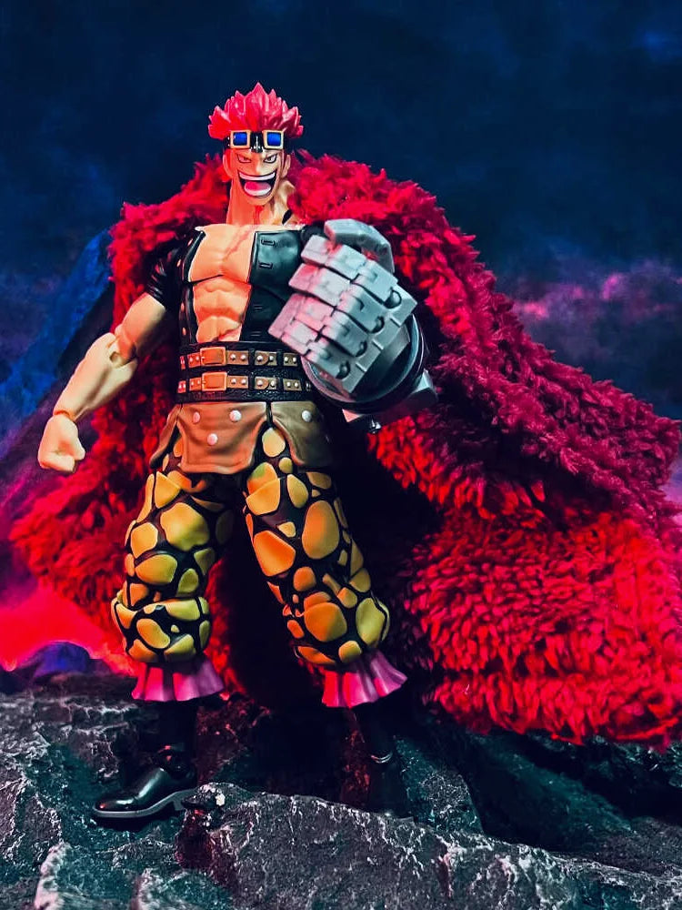 1/12 Eustass Kid Strong Man Soldier Mini Dark Red Long Cloak Cape Toys Accessory For 6" Shf Anime One Piece Action Figure Decor