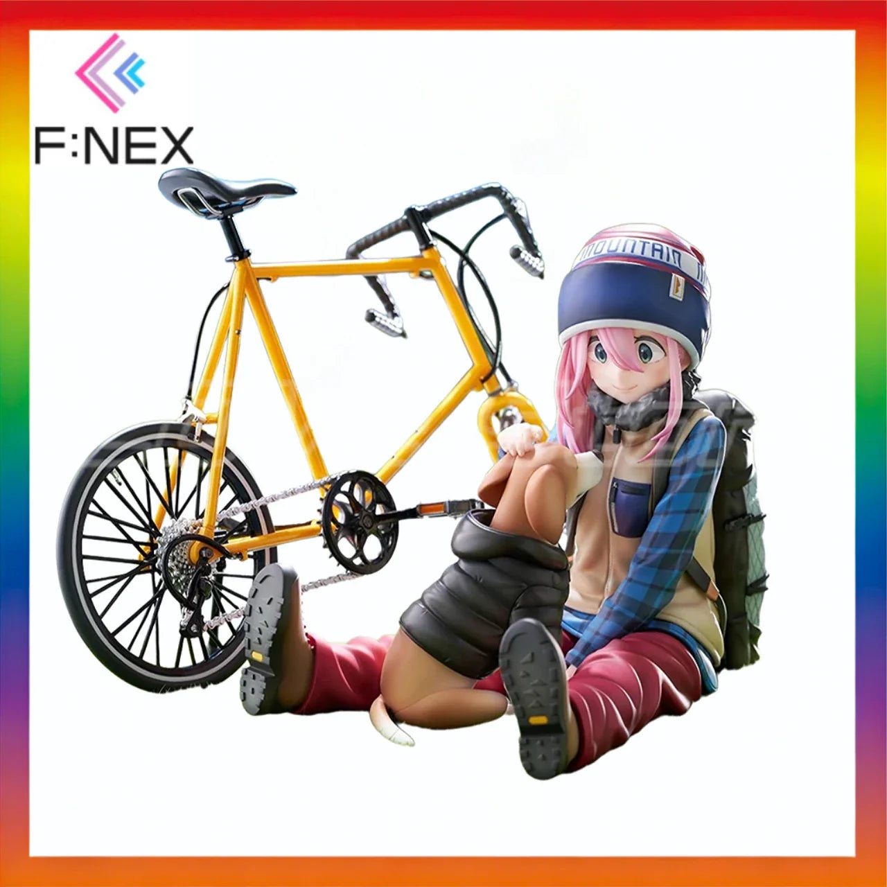 Original F:NEX LAID-BACK CAMP Kagamihara Nadeshiko Anime Figure Model Toys Gifts Collection