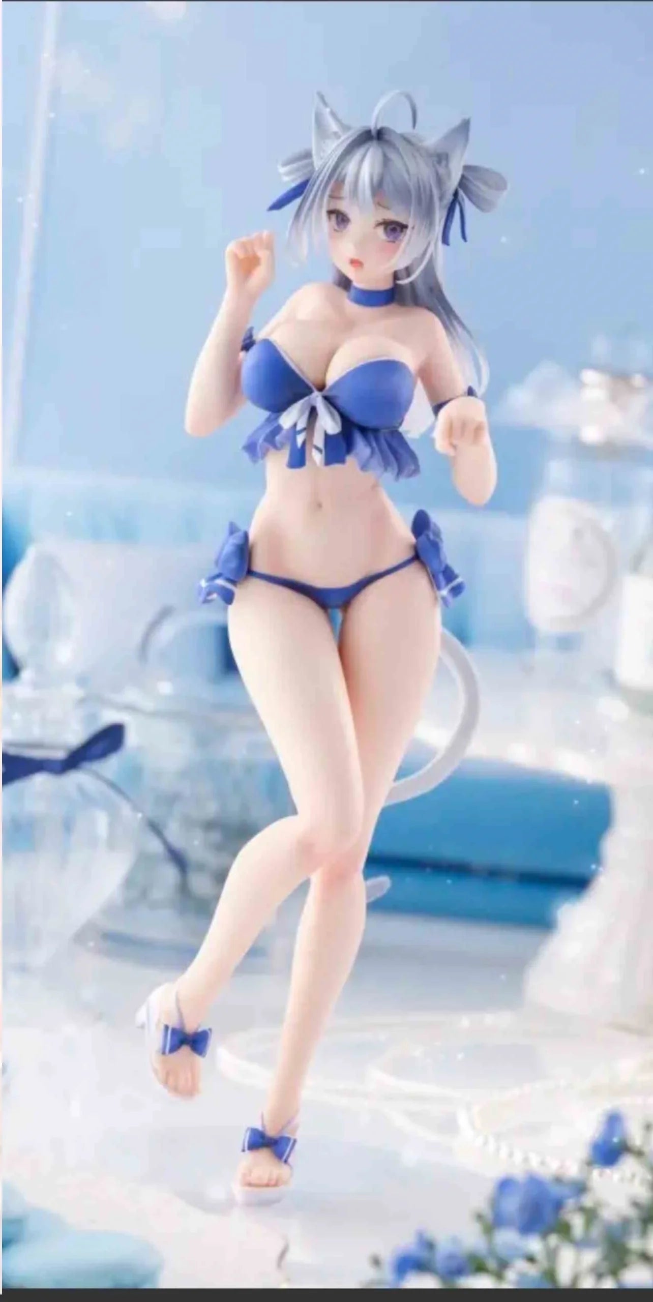 Bearpanda Bunny Girl Asanagi Rin Xiya Temperature Paint 3d Crystal Eye Kawaii Garage Kit Creative Scene Model Classic Anime Toys