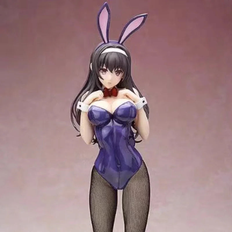 42cm Saenai Heroine no Sodatekata Kasumigaoka Utaha Bunny Girl Standing Pose Anime PVC Figure Statue Desktop Decoration Gift