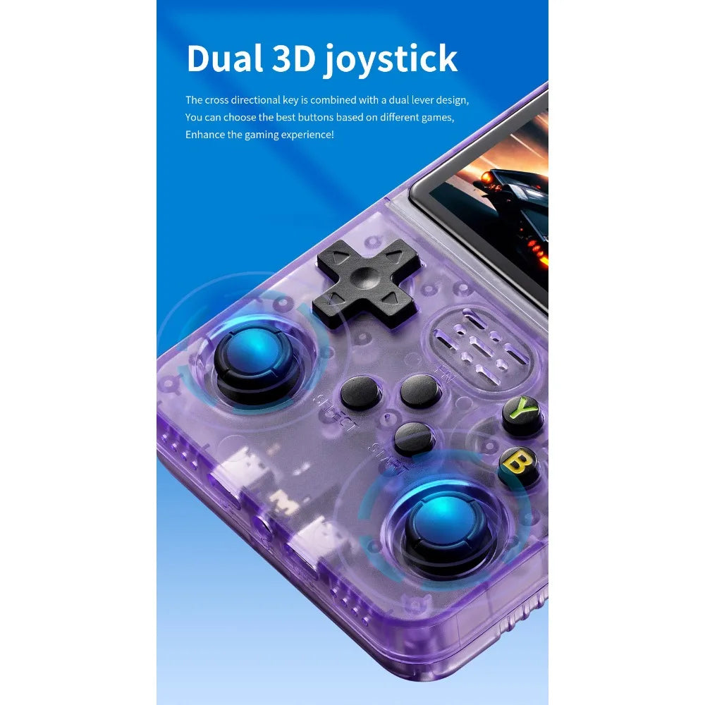 R36S Retro Handheld Video Game Console Linux System 3.5 Inch IPS Screen Gaming Device Portable Pocket Video Player 64GB 128GB