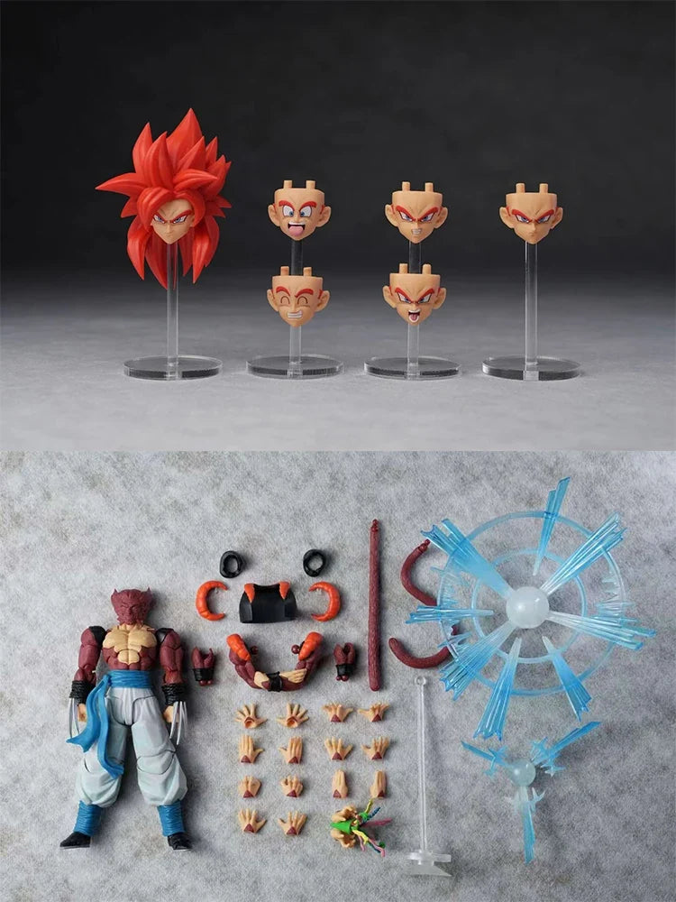 KAMIONE Dragon Ball GT 3.0 Gogeta 03AB Action Figure SSJ4 Gogeta Figure Super Saiyan 4 Gogeta Figurine SHF Collectible Model Toy