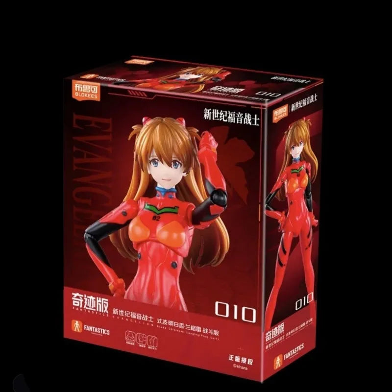 Neon Genesis Evangelion Animation Miracle Edition Asuka Battle Suit Cockpit Special Edition Movable Figure Desktop Ornament Gift