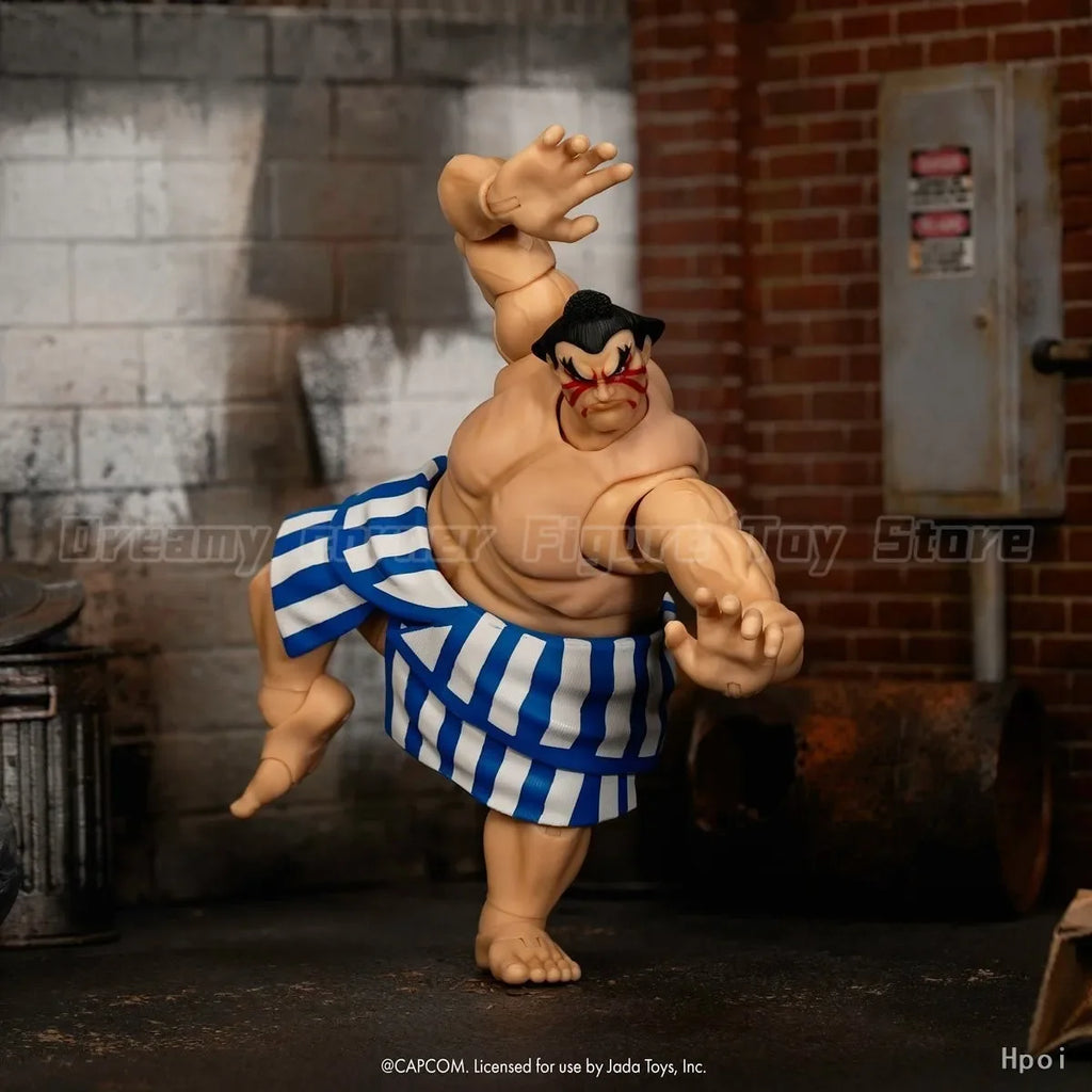 【Pre-sale】Original Jada Toys Ultra Street Fighter II: The Final Challengers E. Honda Deluxe 1/12 Action Figure Model Collection